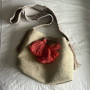 NWOT Woven Crossbody Bag